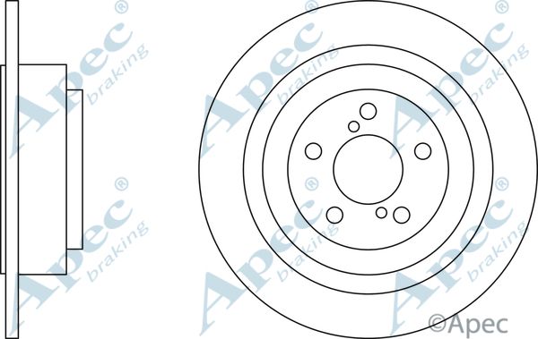 APEC BRAKING stabdžių diskas DSK2609